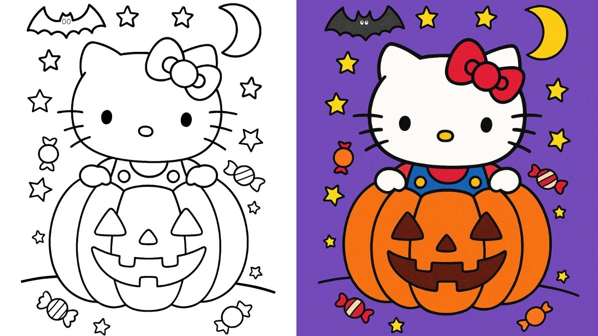 Hello Kitty Halloween Coloring Pages 32 Free Printable PDFs 