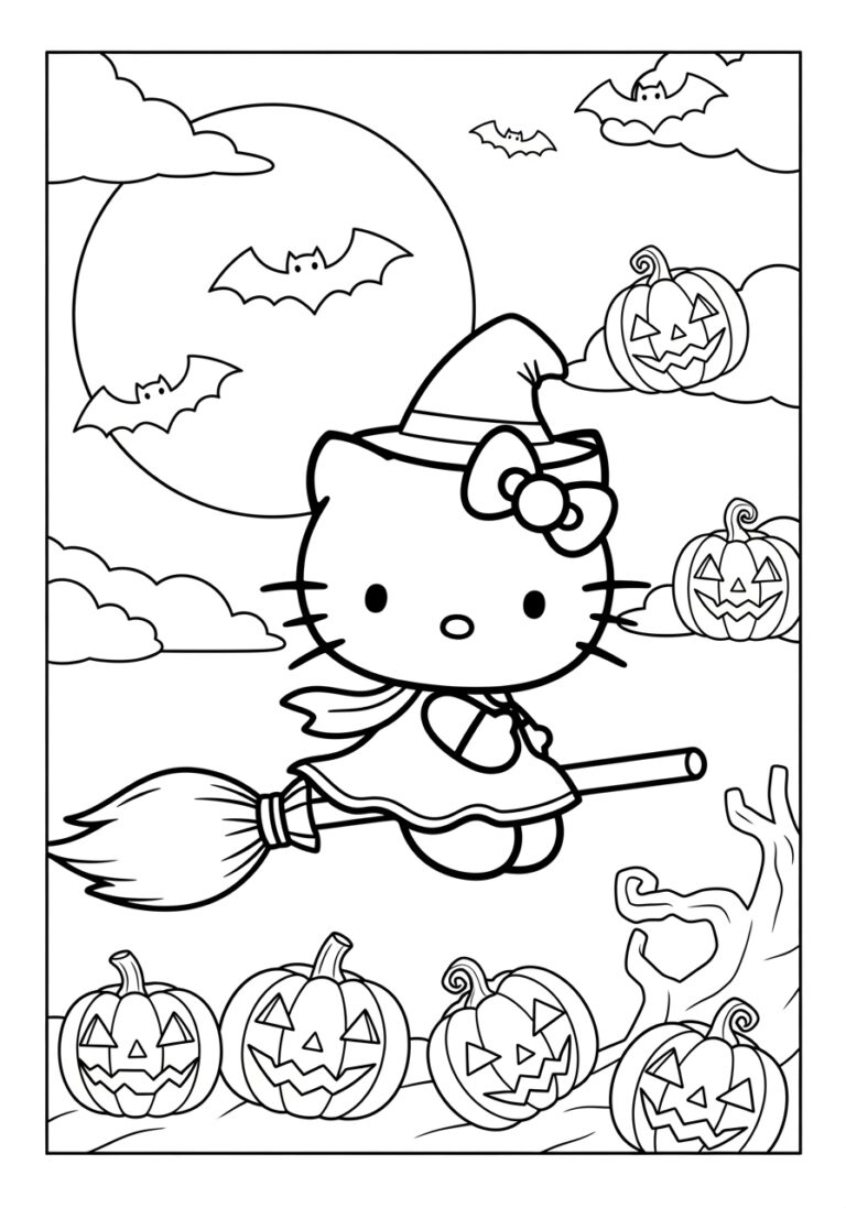 printable coloring pages hello kitty