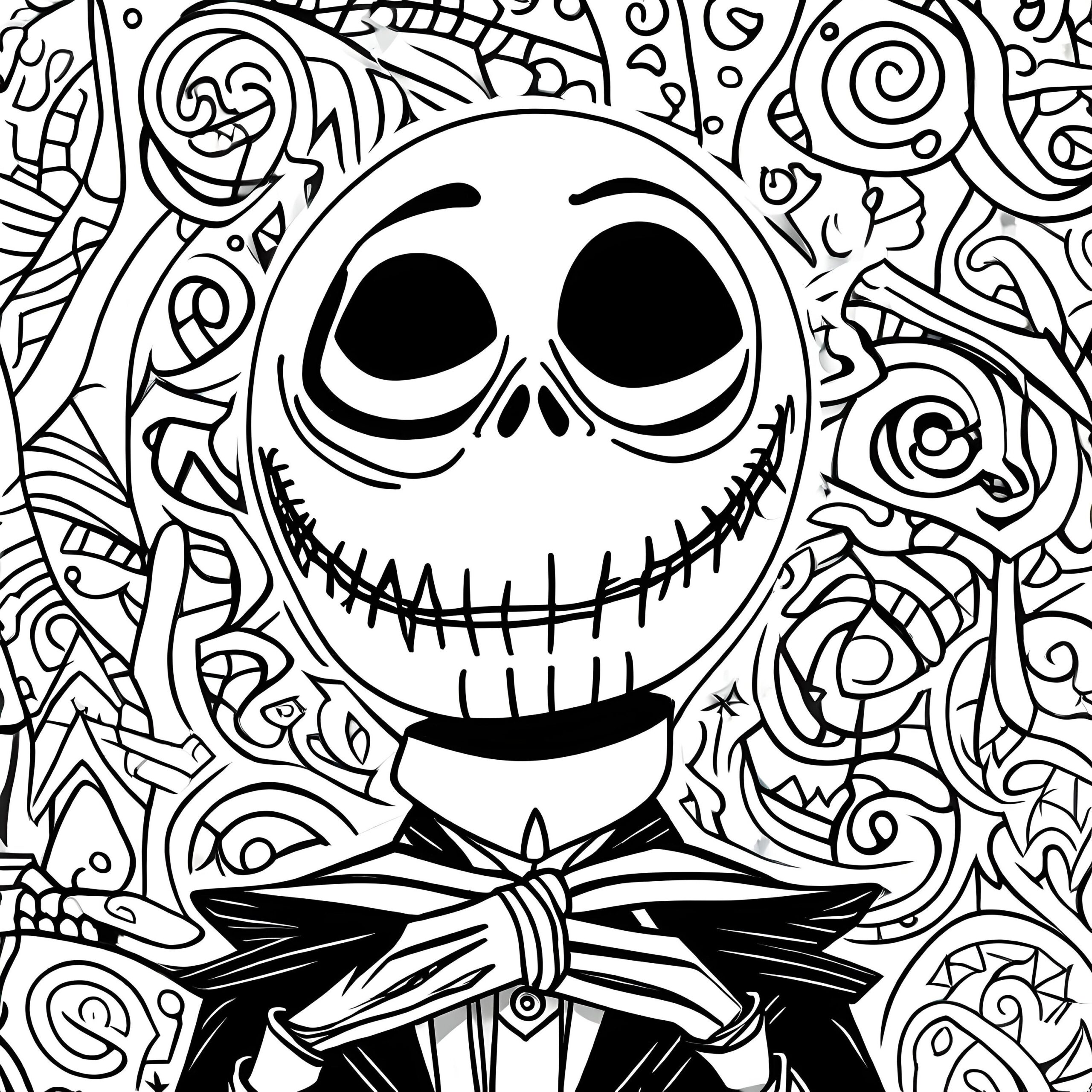 jack skellington coloring pages