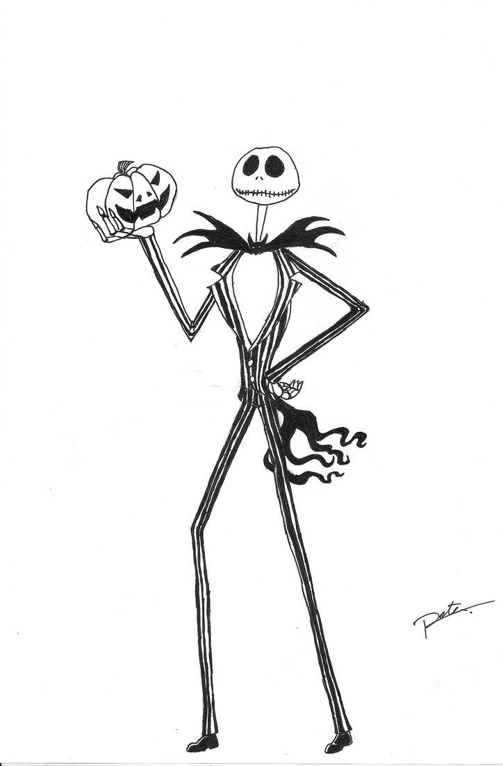 Jack Skellington Holding A Pumpkin By Kyrens64 On DeviantArt Jack Nightmare Before Christmas Nightmare Before Christmas Drawings Pumpkin Coloring Pages