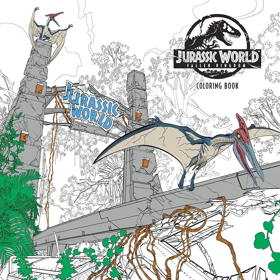 Jurassic World Fallen Kingdom Adult Coloring Book Universal Studios Amazon de B cher