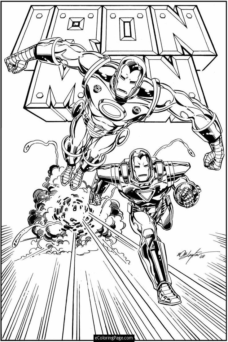 Kids n Fun Coloring Page Iron Man Iron Man