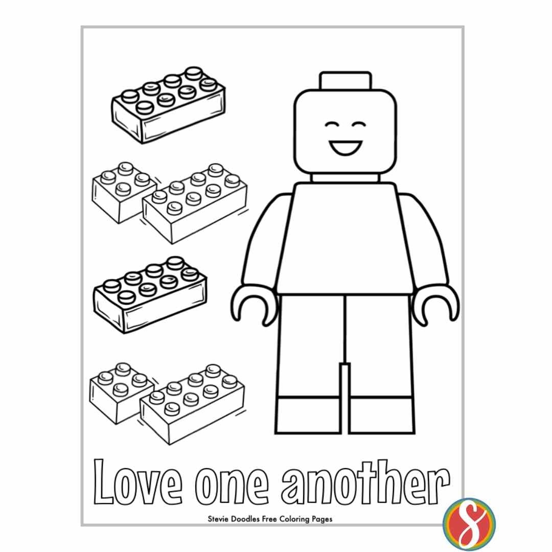 lego colouring in pages
