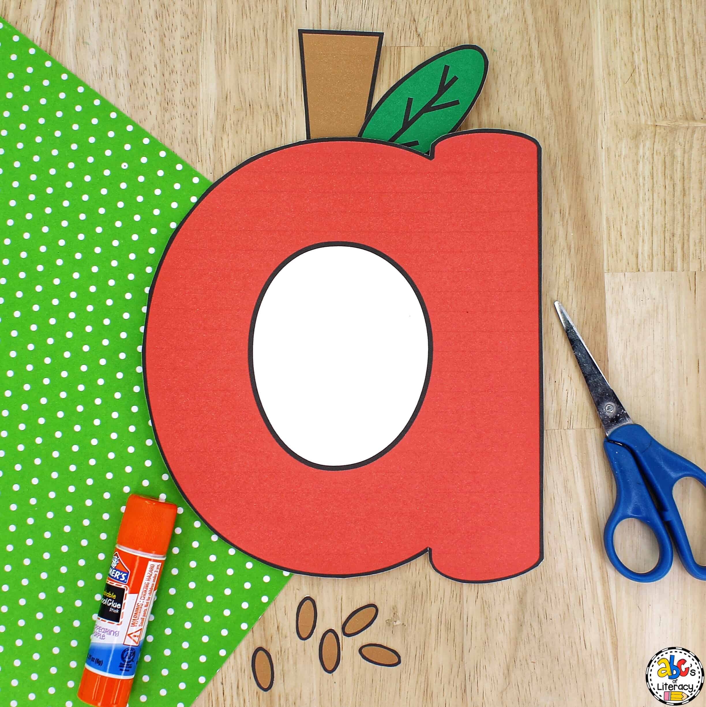 Letter A Apple Craft Lowercase Letter Recognition Activity Letter A Apple Craft Lowercase Letter Recognition Activity