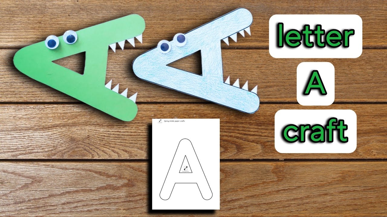Letter A Craft Alphabet Learning With Letters Craft YouTube Letter A Craft Alphabet Learning With Letters Craft YouTube