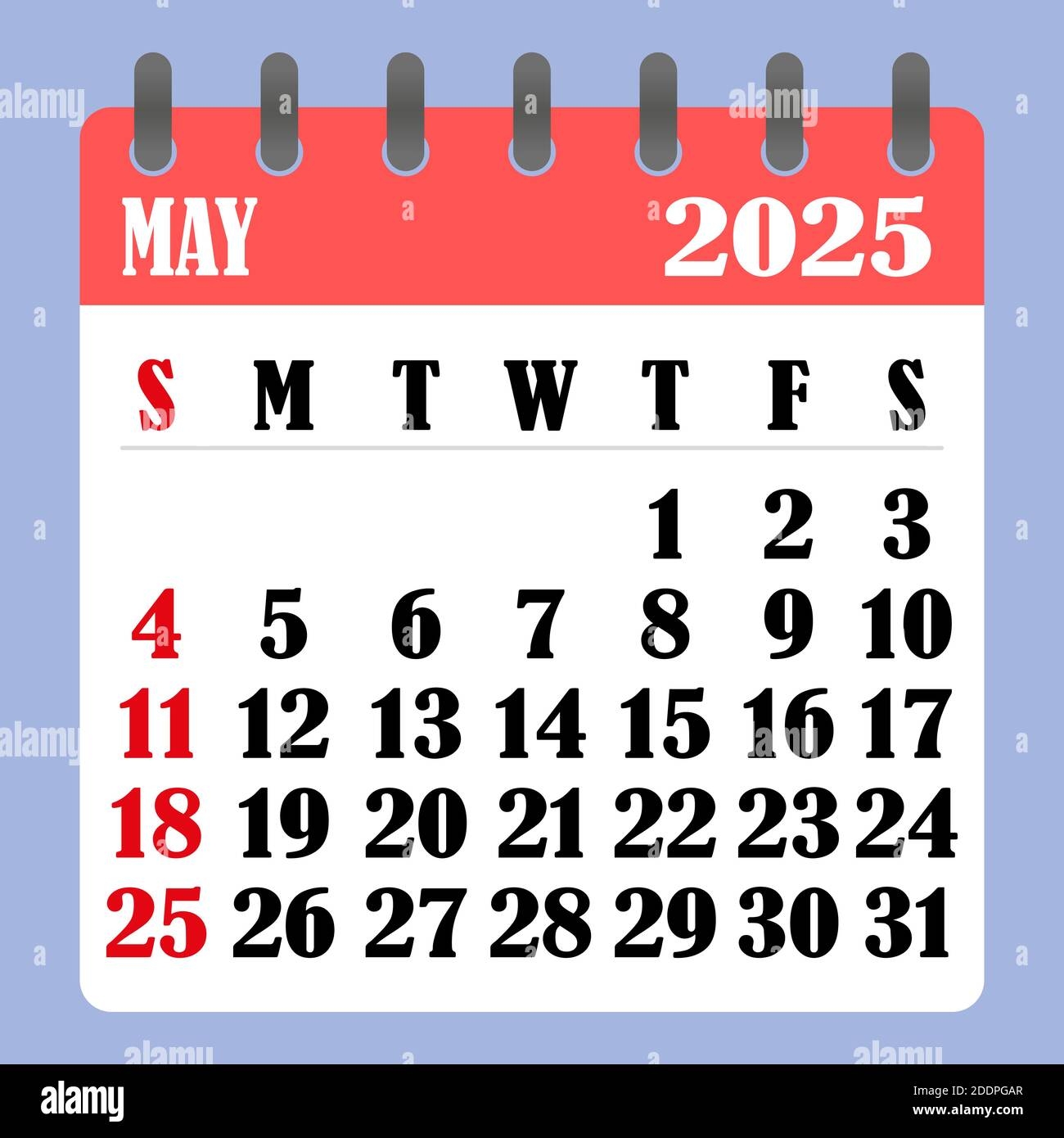 Letter Calendar For May 2025 The Week Begins On Sunday Time Planning And Schedule Concept Flat Design Removable Calendar For The Month Vector Il Stock Vector Image Art Alamy Letter Calendar For May 2025 The Week Begins On Sunday Time Planning And Schedule Concept Flat Design Removable Calendar For The Month Vector Il Stock Vector Image Art Alamy