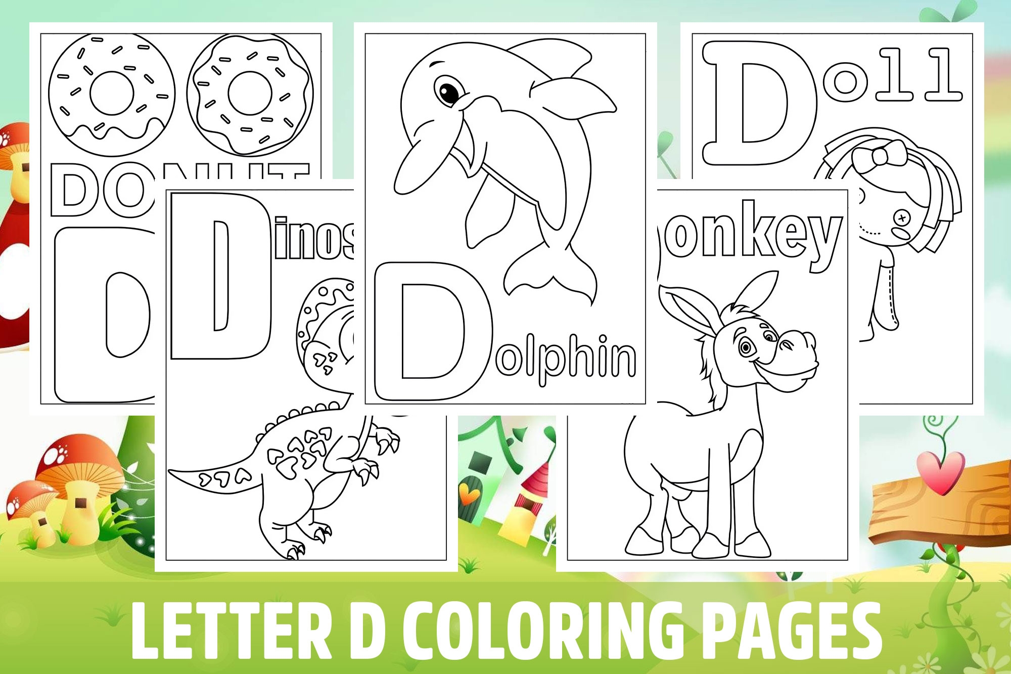 letter d coloring pages