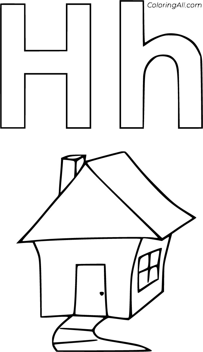 Letter H Coloring Pages