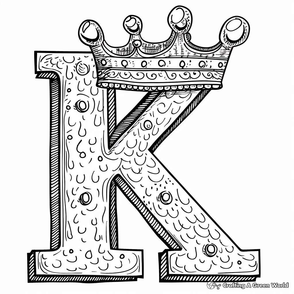 Letter K Coloring Pages Free Printable 