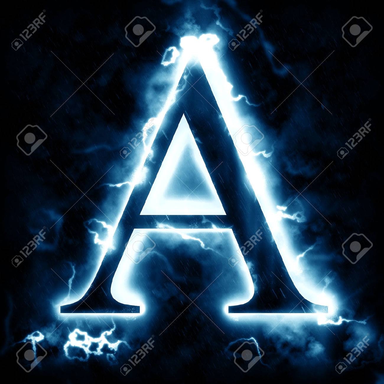 Lightning Letter A Stock Photo Picture And Royalty Free Image Image 46712407 