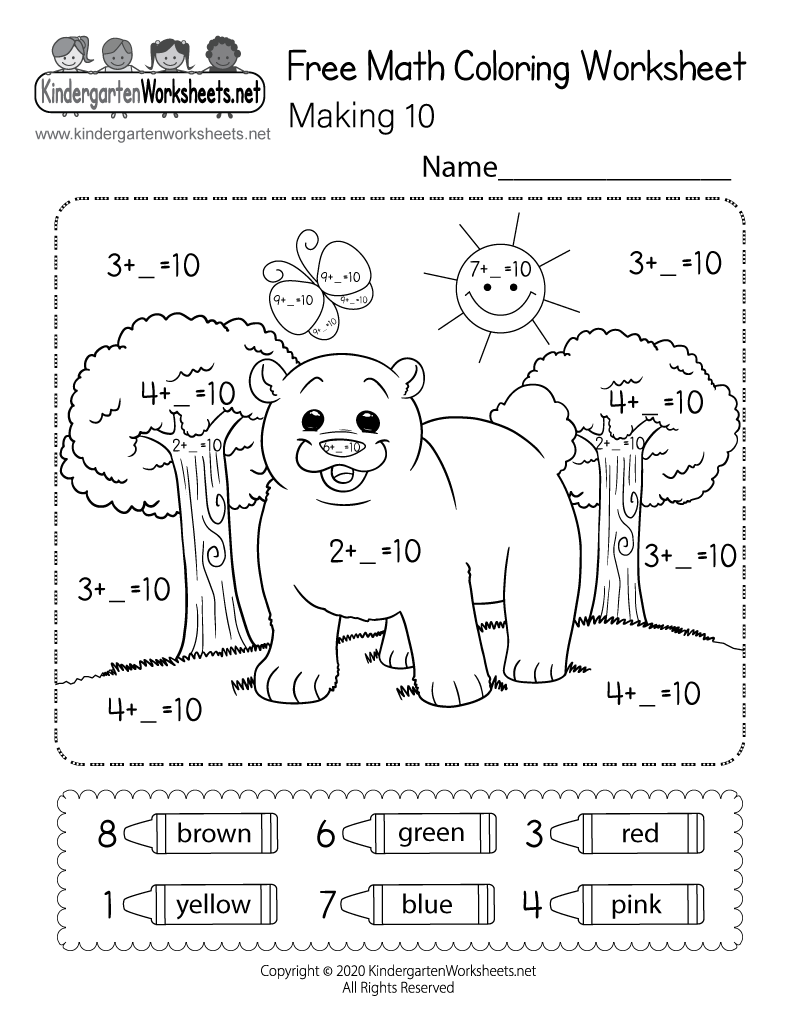 childrens printable worksheets