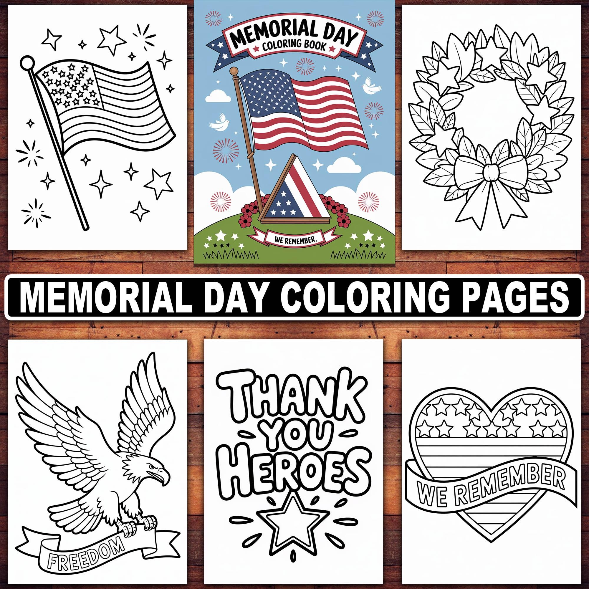 memorial day coloring book memorial day coloring book