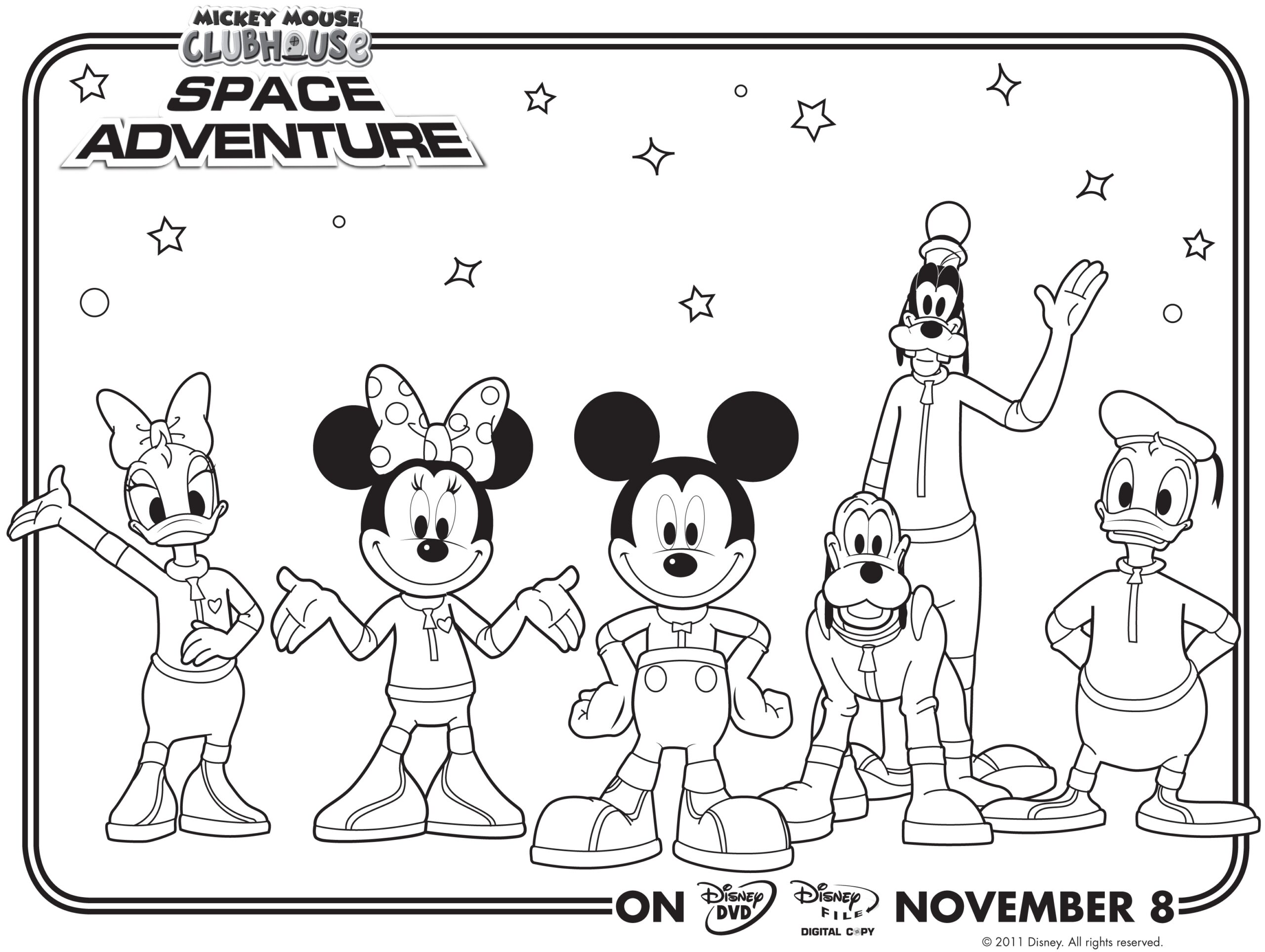 mickey mouse clubhouse pictures to color