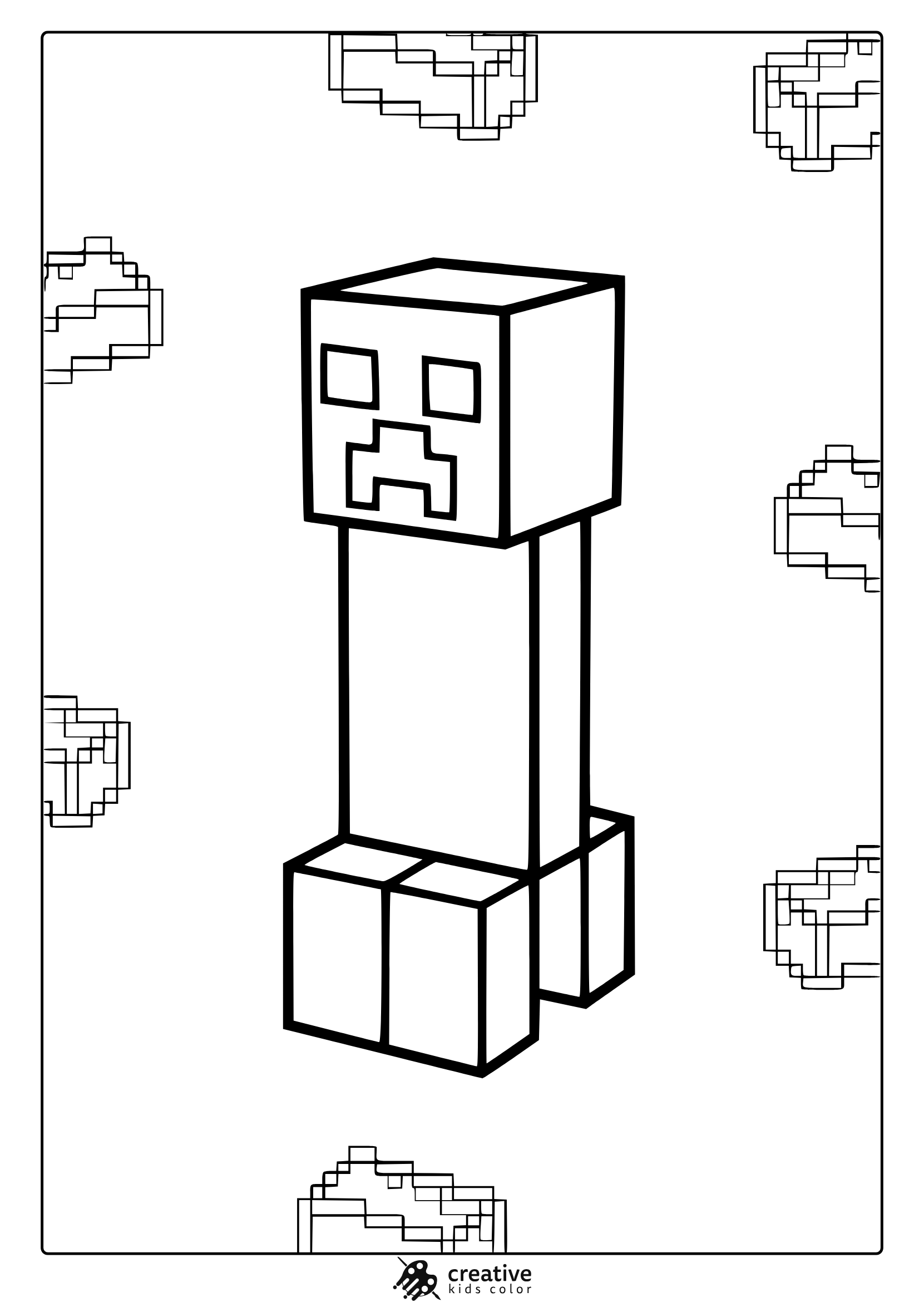minecraft coloring sheets free