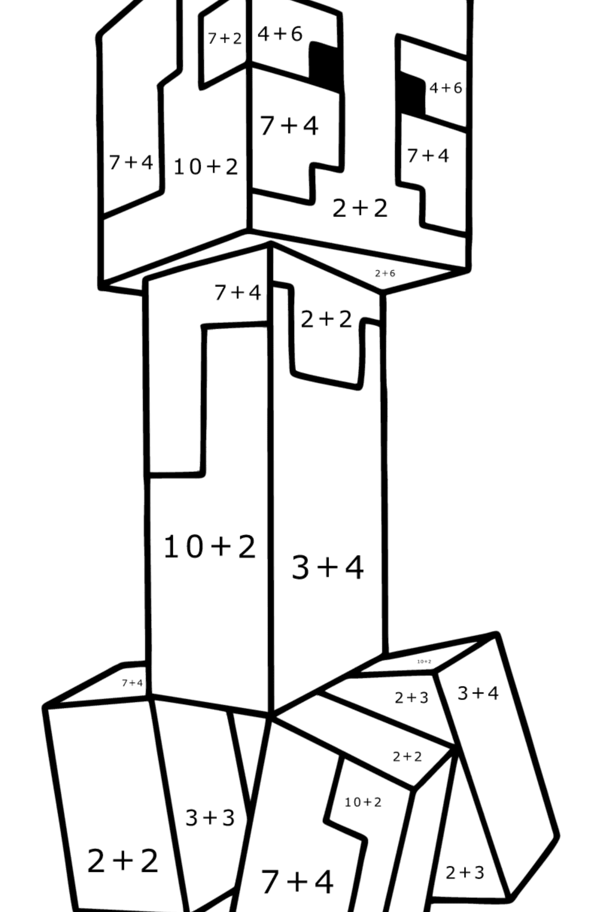 Minecraft Creeper Coloring Page Online And Print For Free 