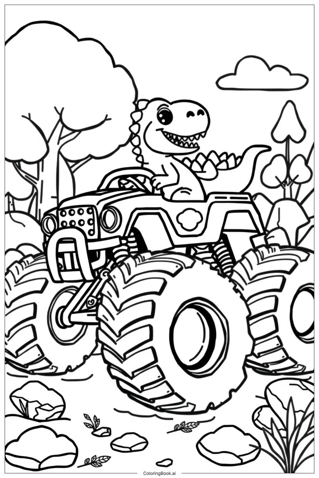 monster truck coloring sheets
