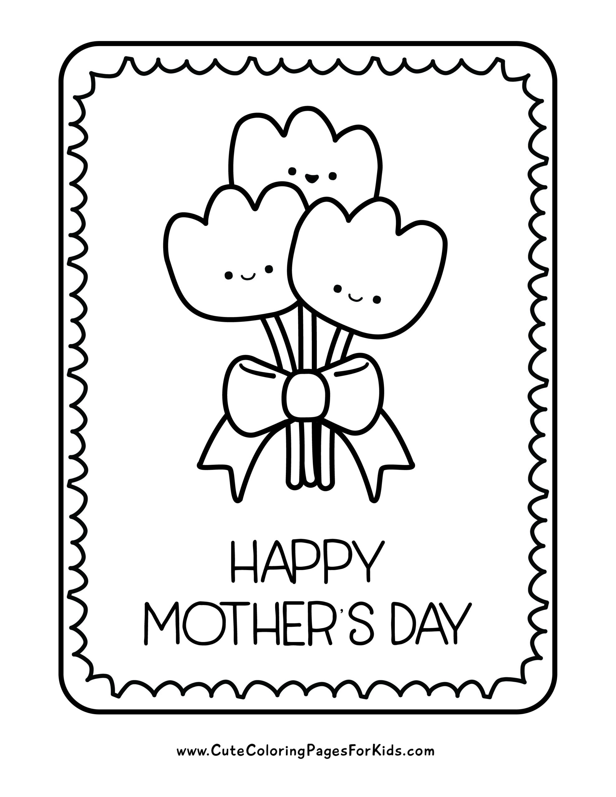 Mother s Day Coloring Pages 19 Free Printables Cute Coloring Pages For Kids