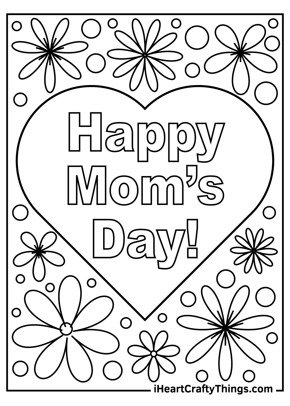 mother's day coloring sheets