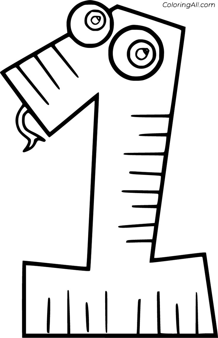 Number 1 Coloring Pages