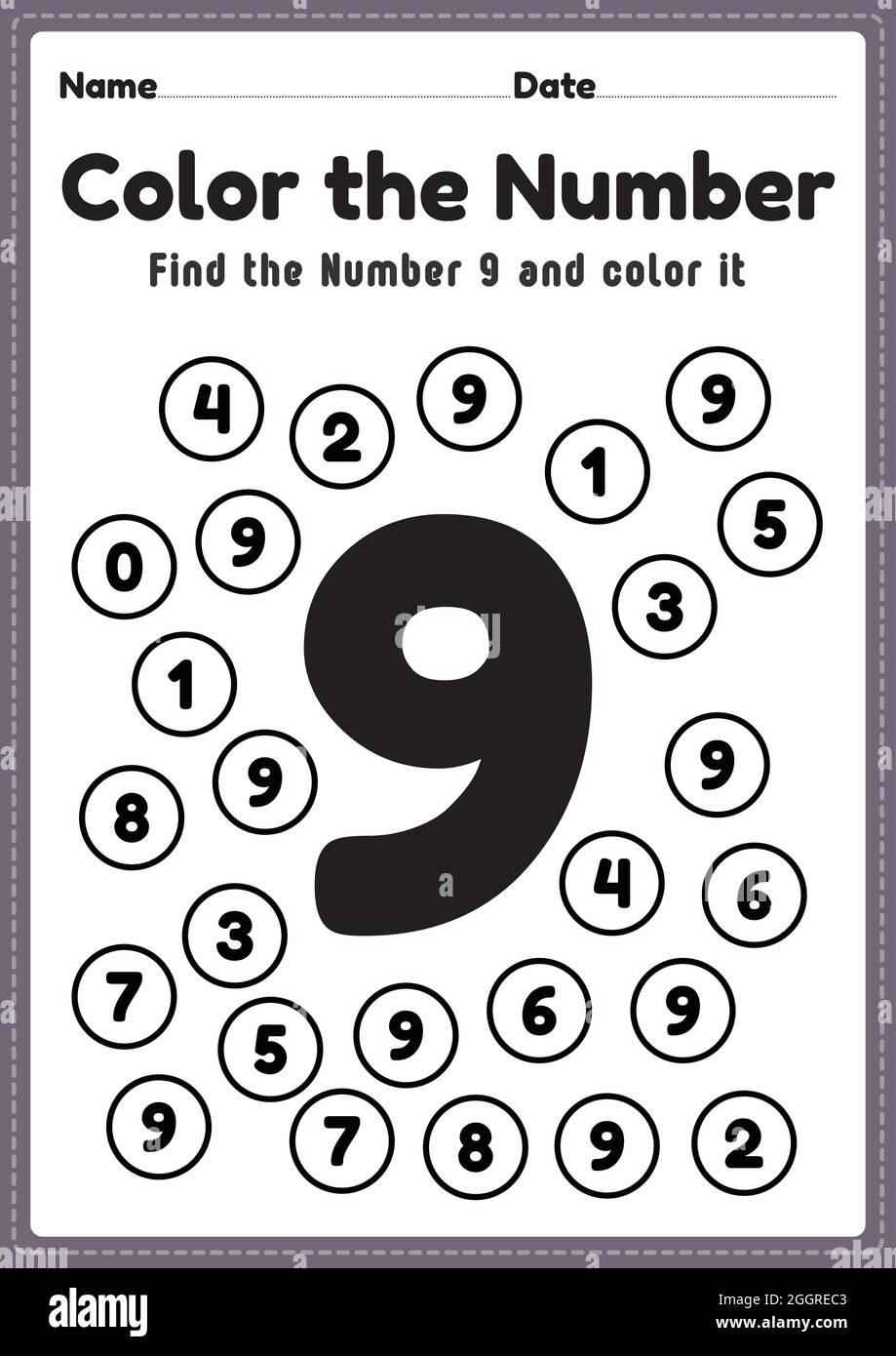 number worksheets for preschoolers