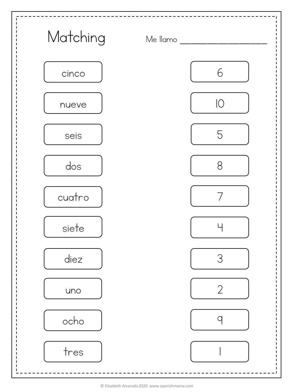 Numbers In Spanish Worksheets And How To Count 1 1000