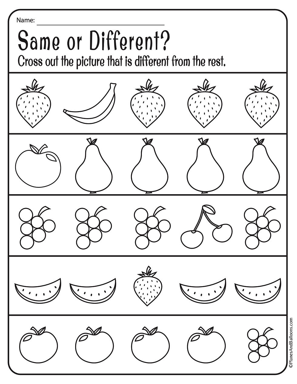 preschool printable worksheets