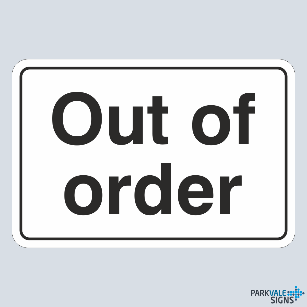 Out Of Order Sign general EBay UK
