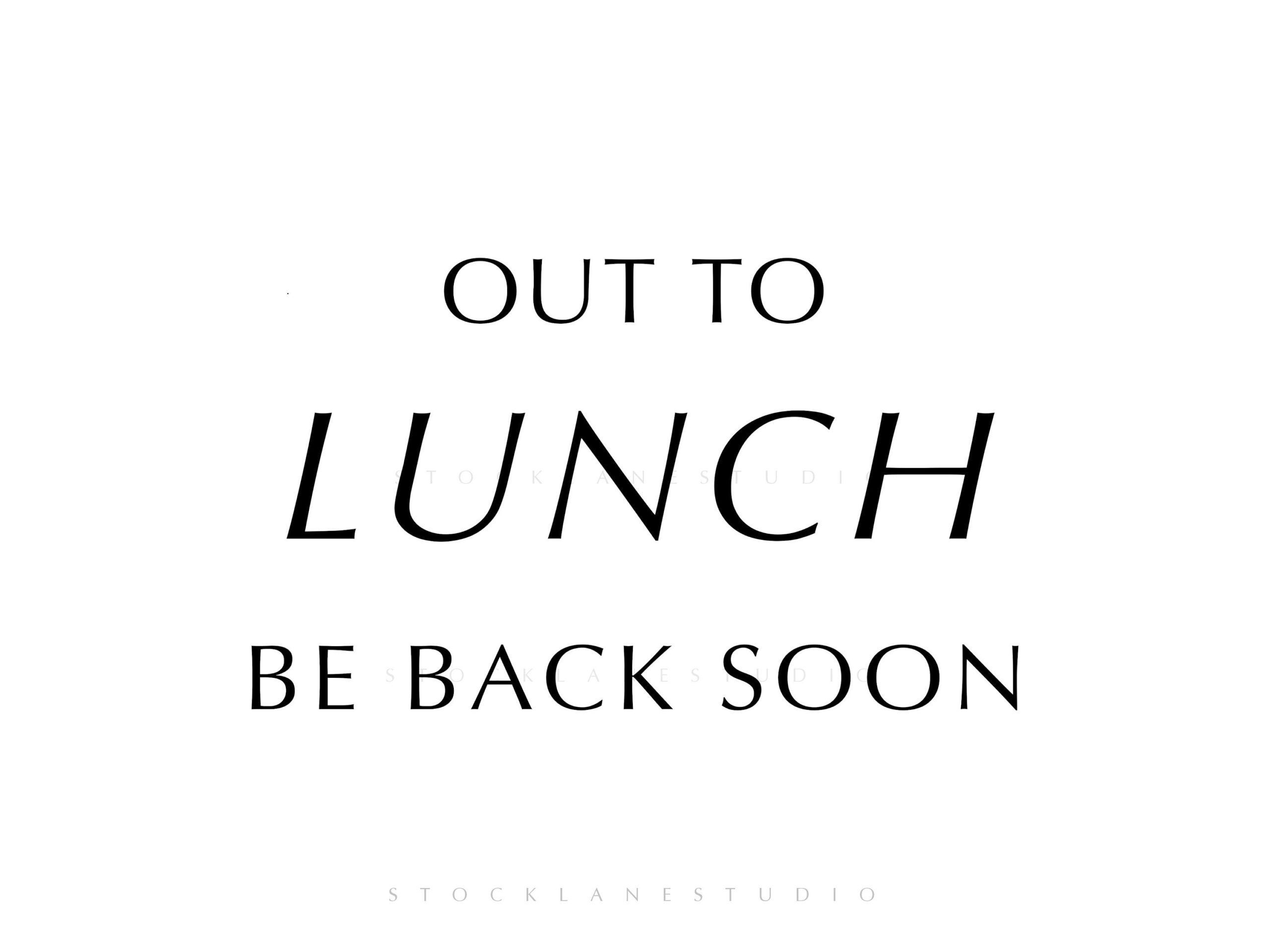 Out To Lunch Sign Office Door Printable PDF JPG Etsy