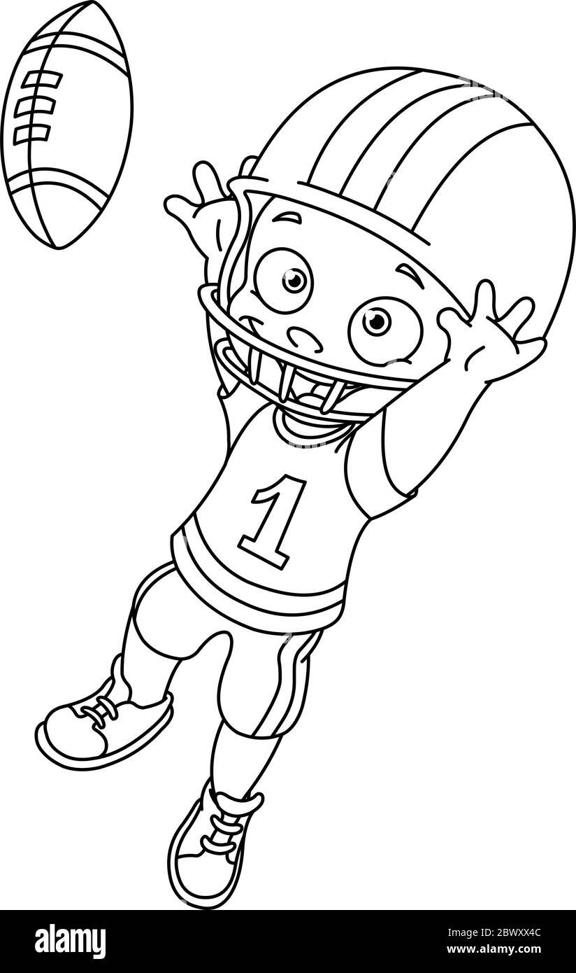 football player coloring sheet
