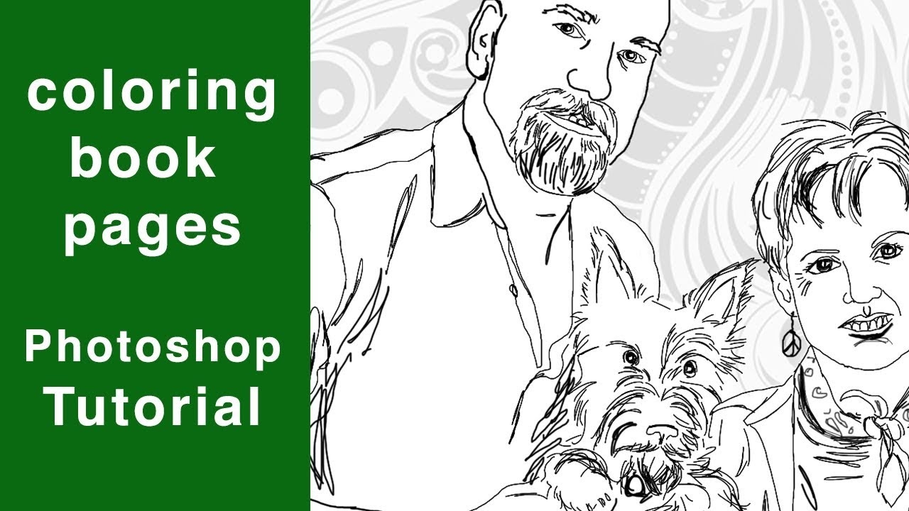convert picture to colouring page