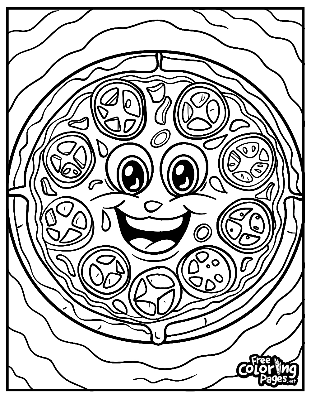 Pizza Coloring Pages Free Coloring Pages