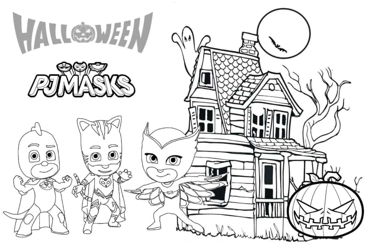 coloring pages for pj masks