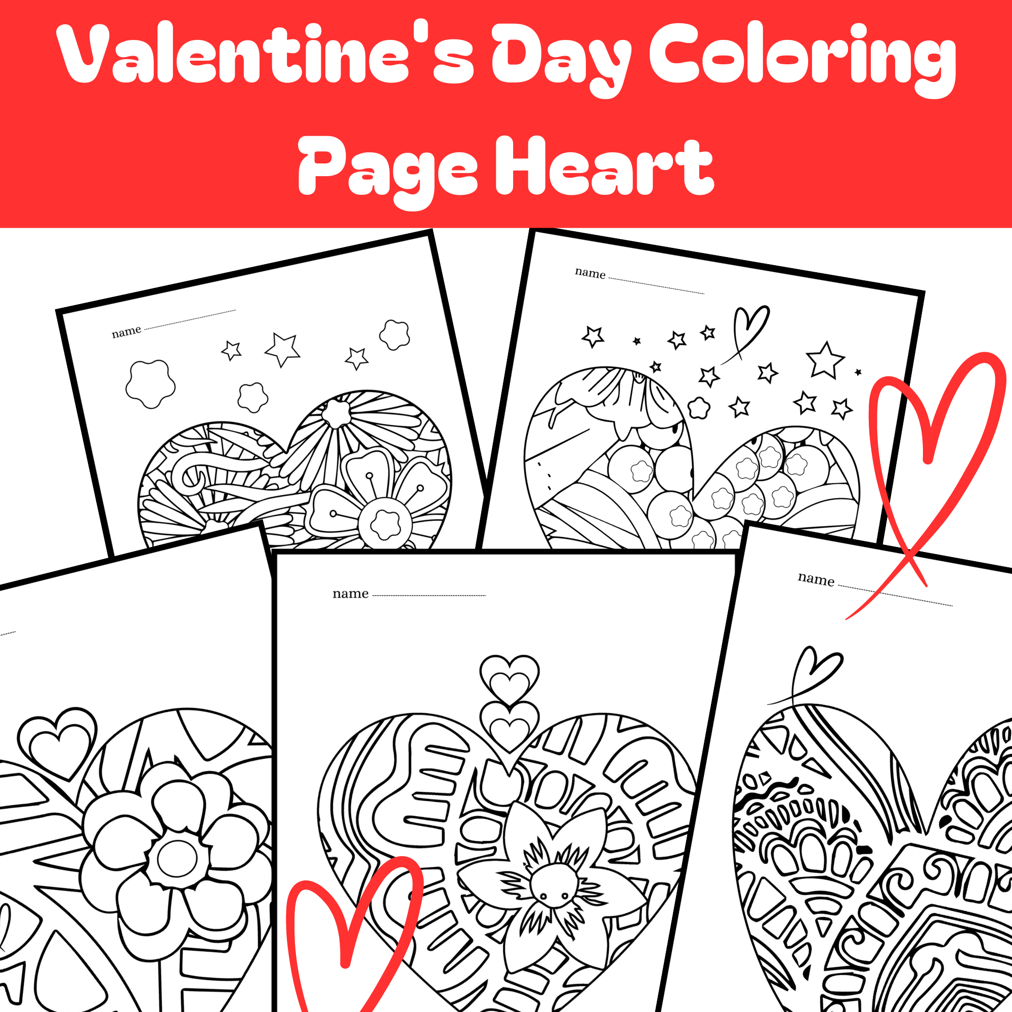 coloring pages valentines day