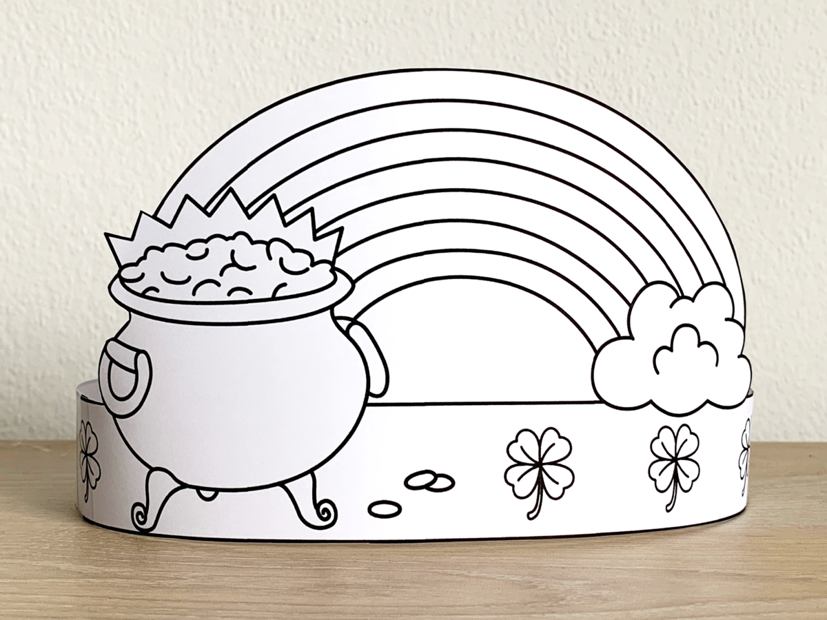 pot of gold coloring sheet