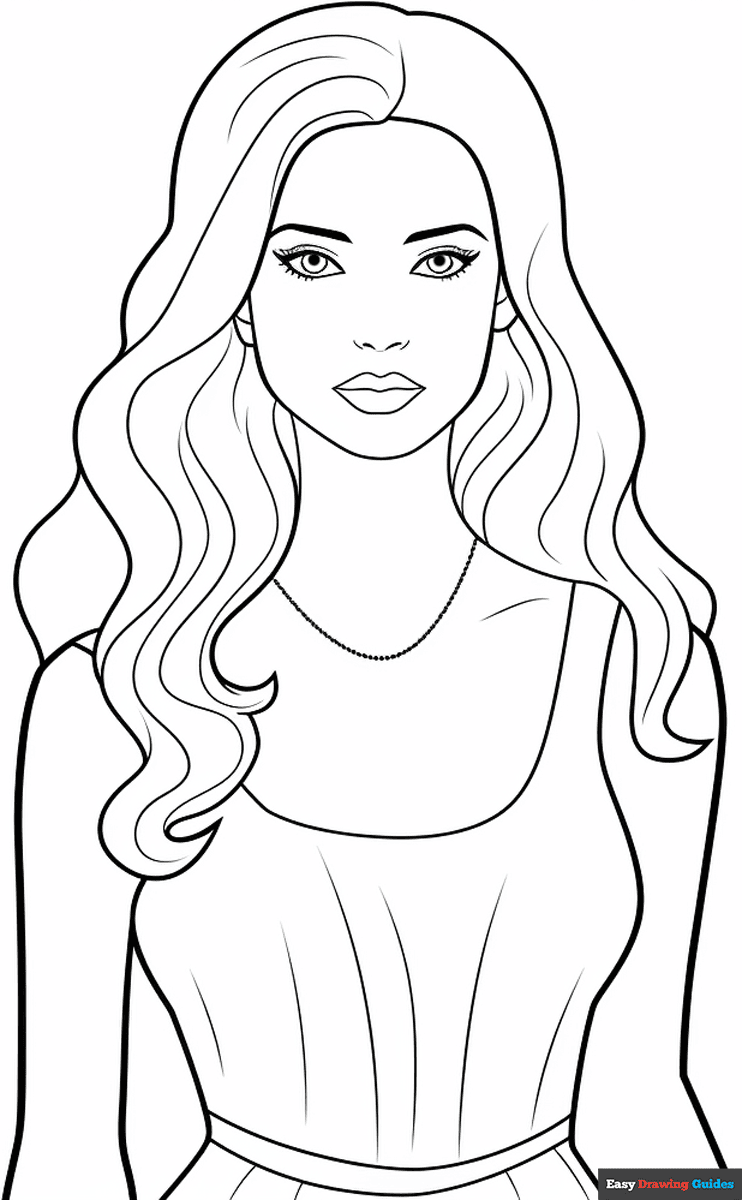 free barbie coloring pages