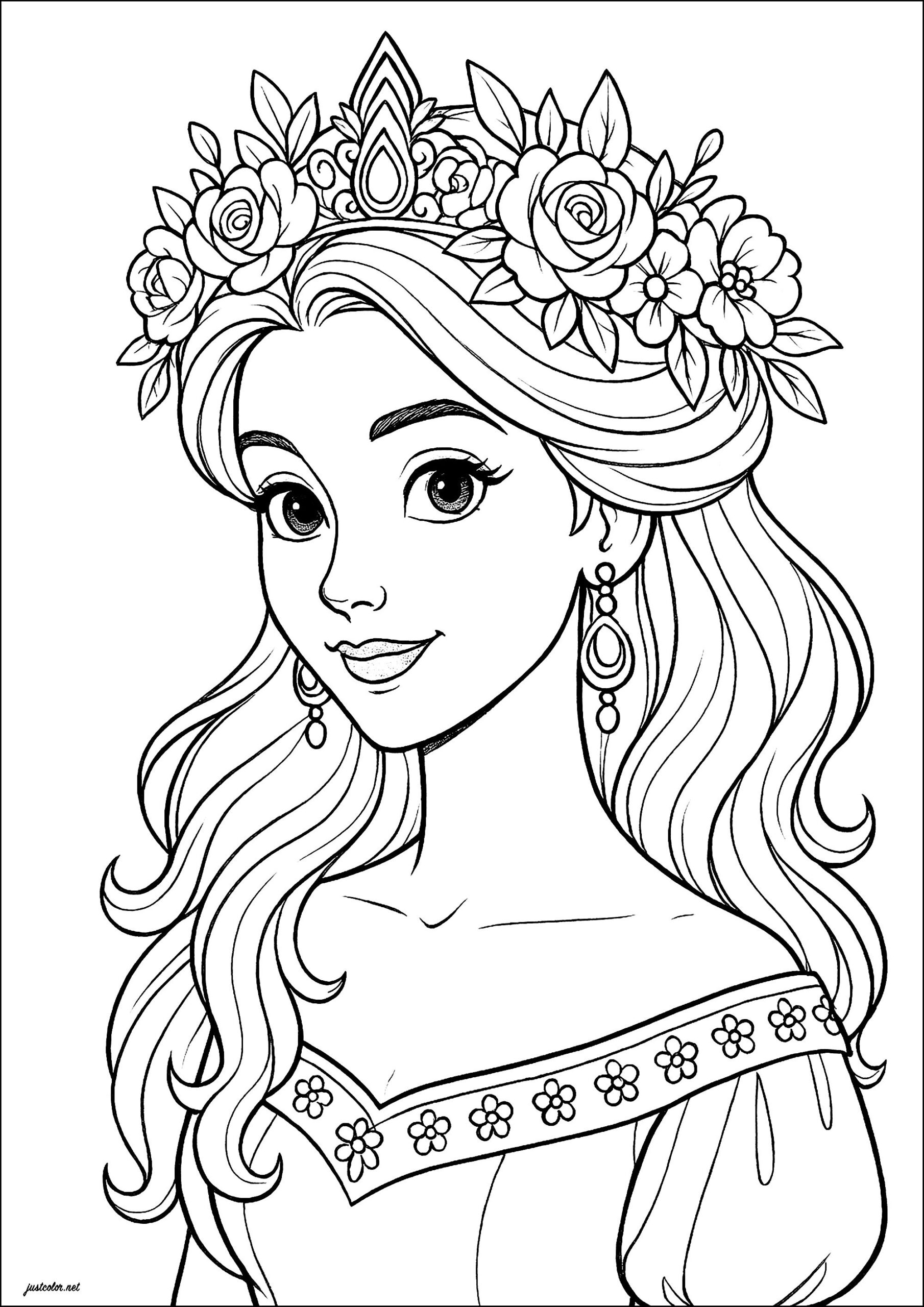 disney princess coloring sheets printables