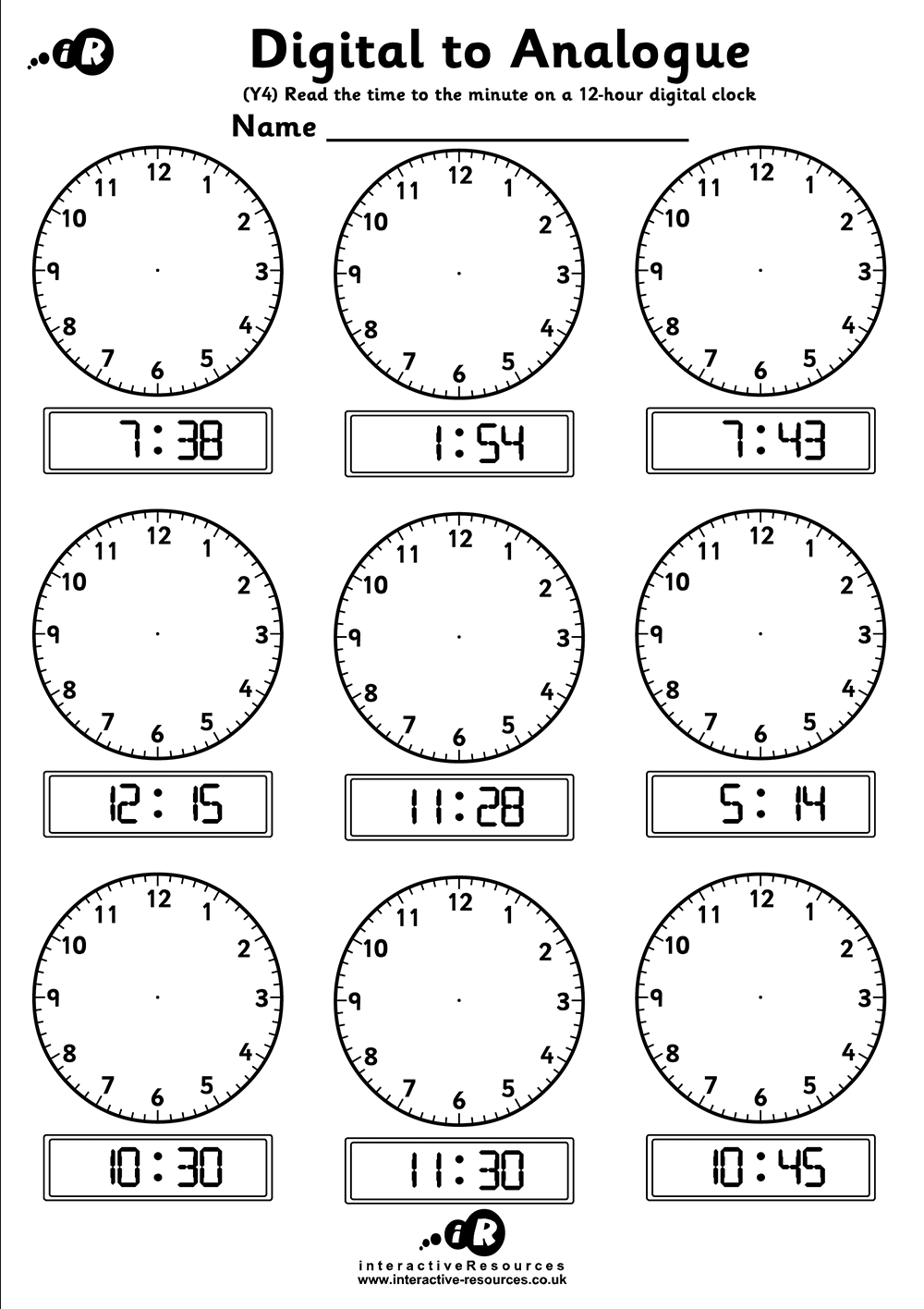 Primary Worksheets Telling The Time Worksheets