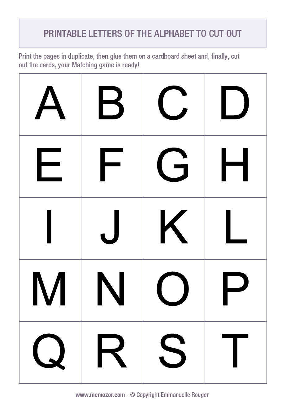 printable letters of the alphabet