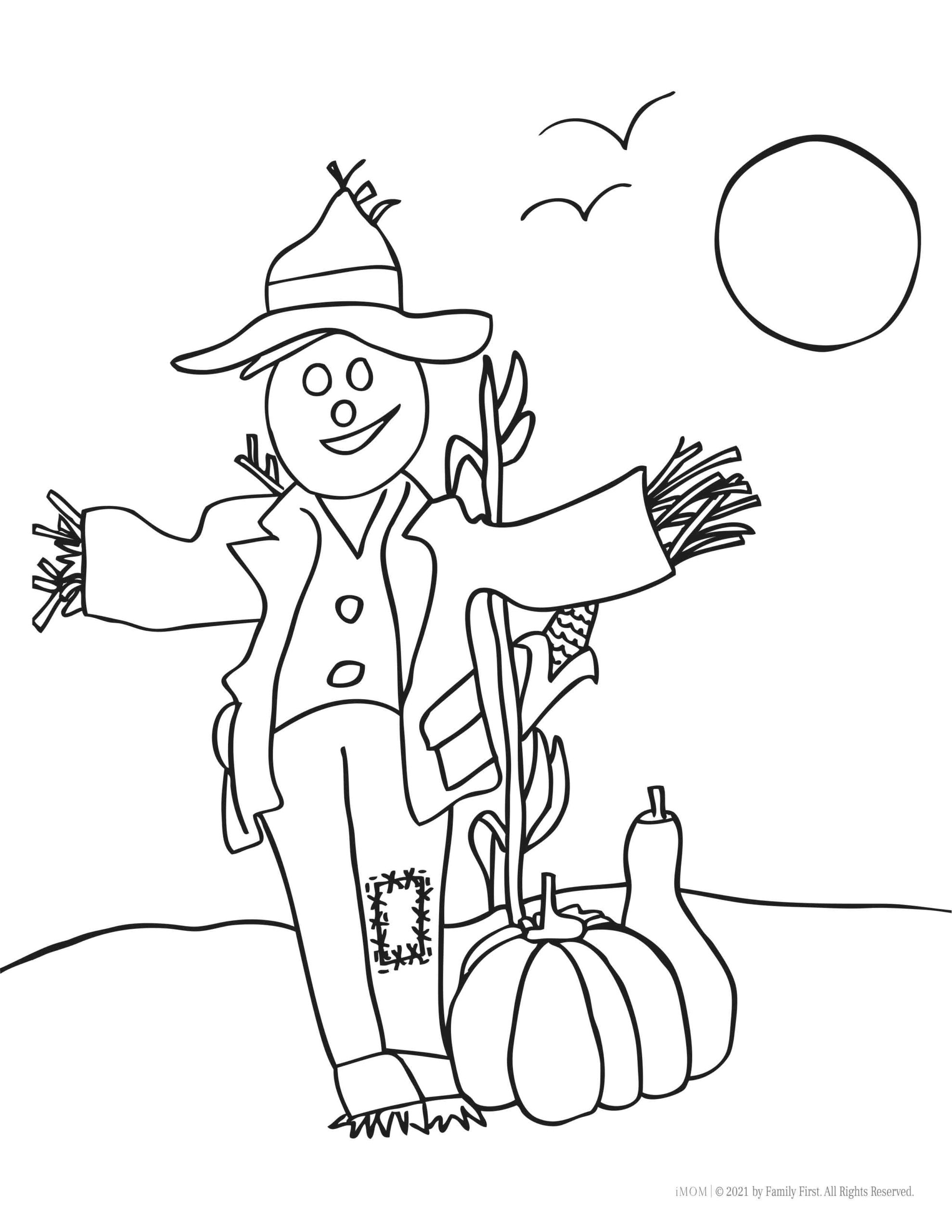 fall coloring sheets free printable