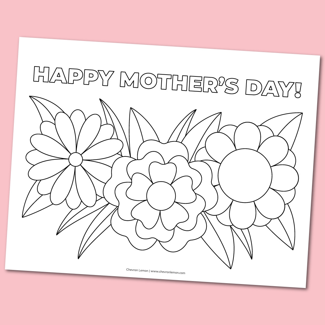 happy mothers day coloring pages