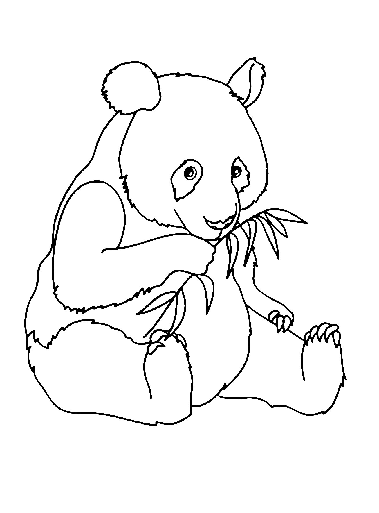 panda bear coloring sheets