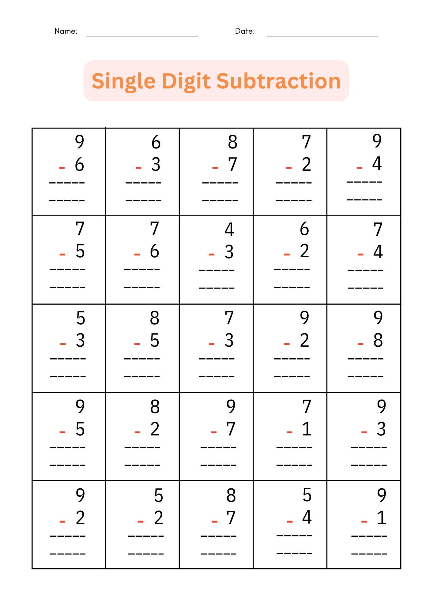 printable math worksheets
