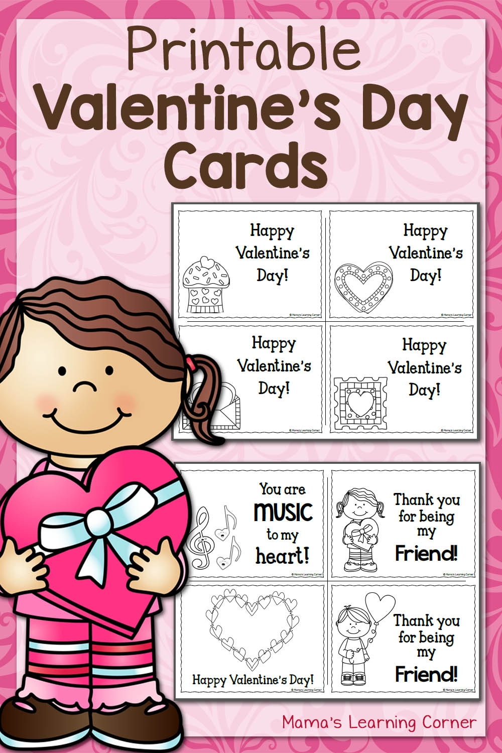 free printable valentines day card free printable valentines day card