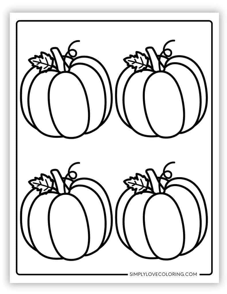 Pumpkin Templates Free PDF Printables Simply Love Coloring