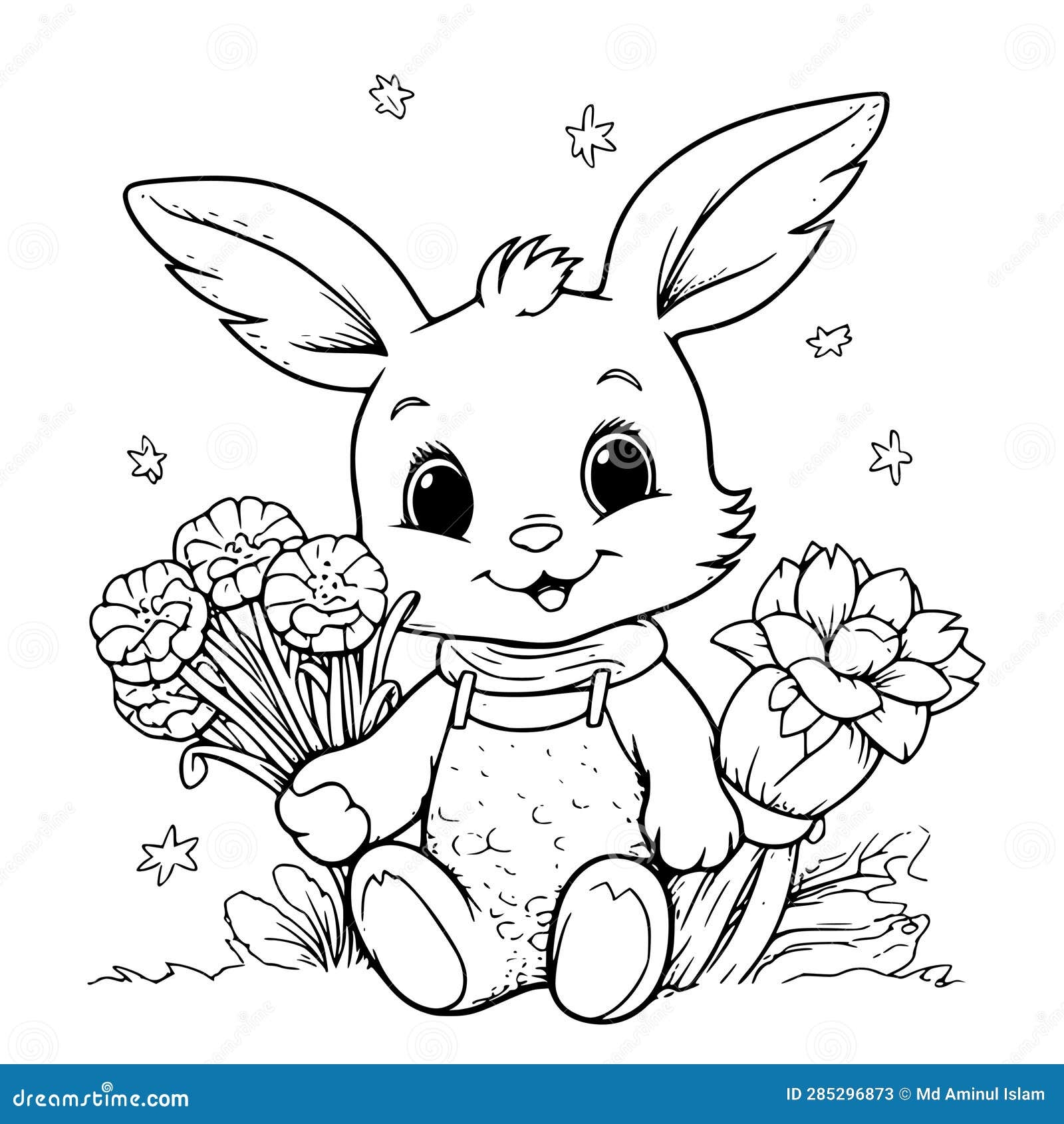 coloring pages of rabbits