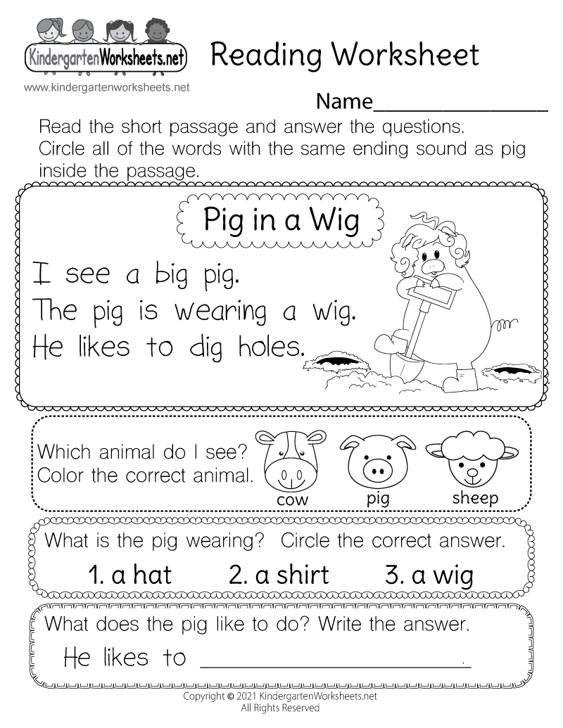 printable worksheets for kids