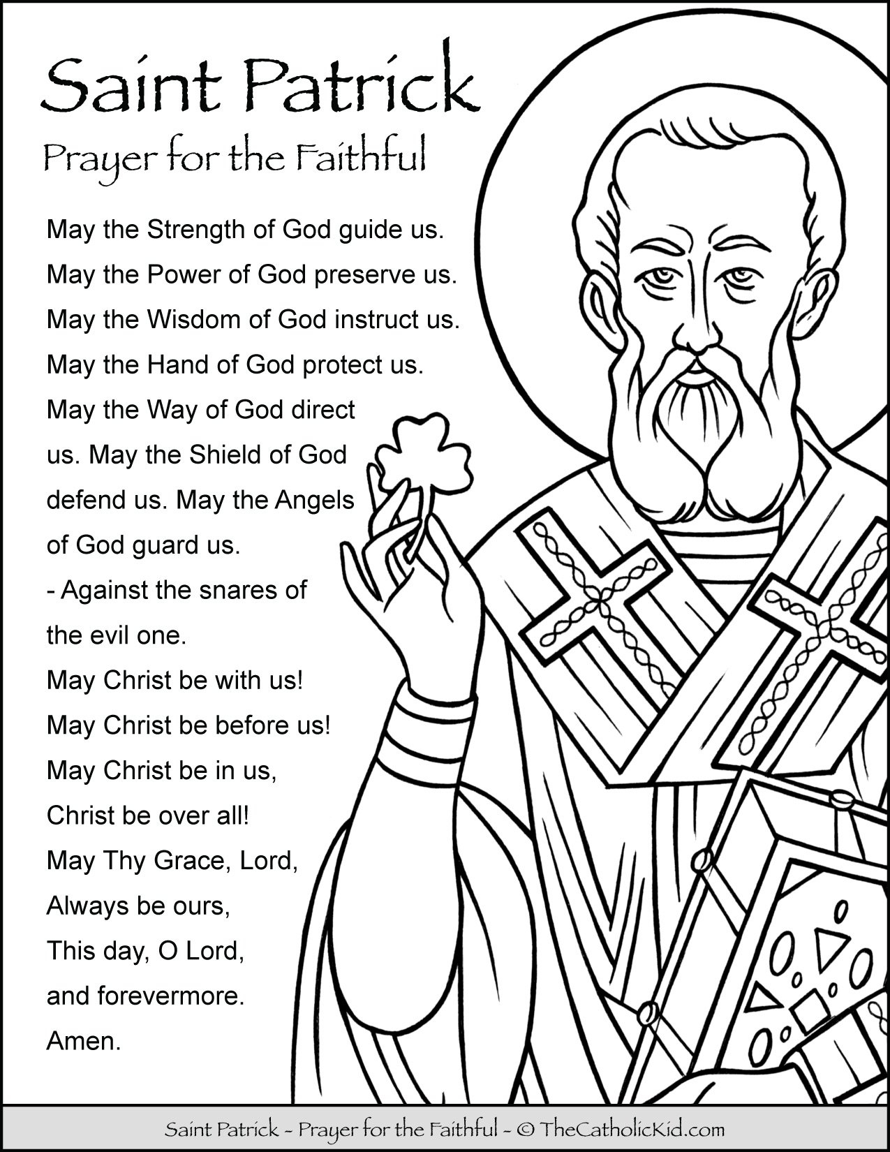 st patrick day coloring pages