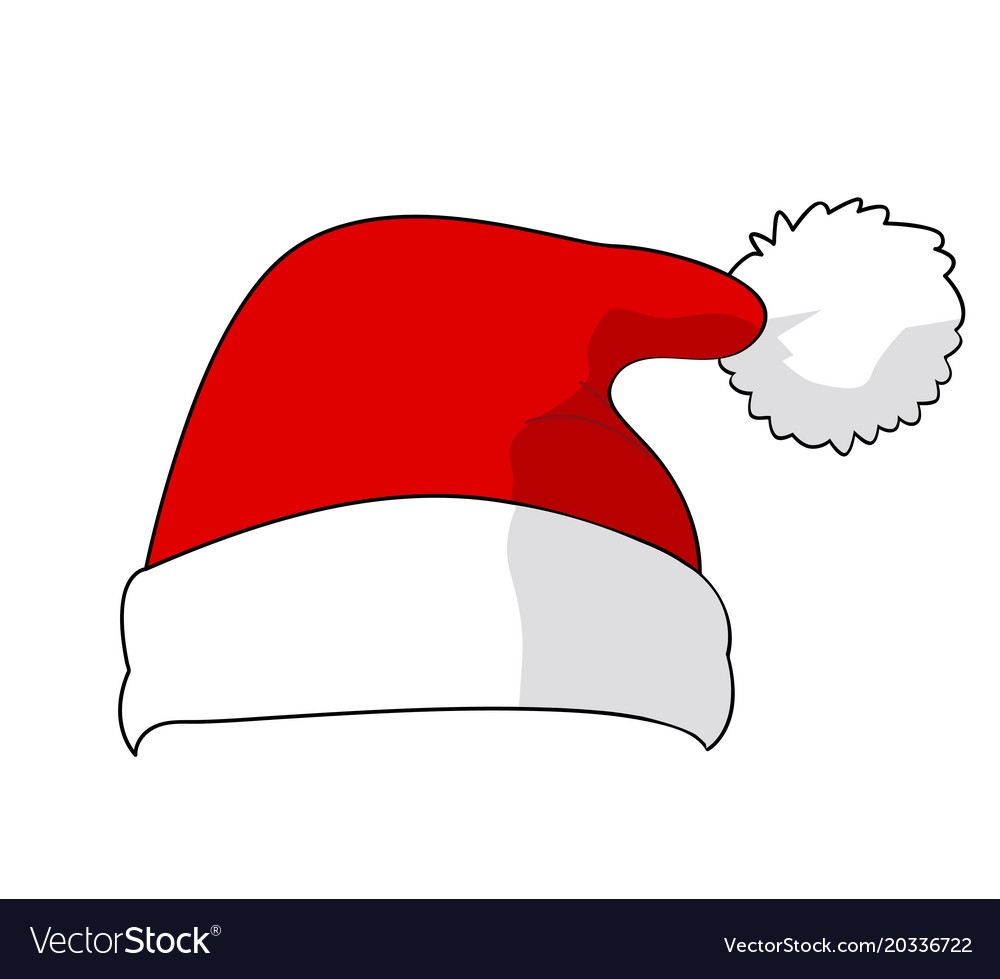 Santa Claus Hat Royalty Free Vector Image VectorStock