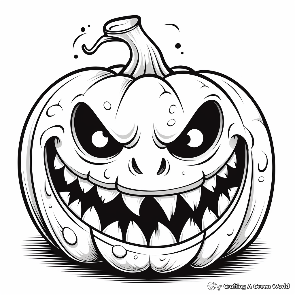 Scary Halloween Coloring Pages Free Printable 