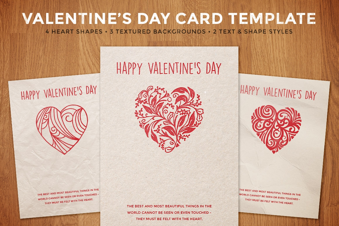 template valentine day card